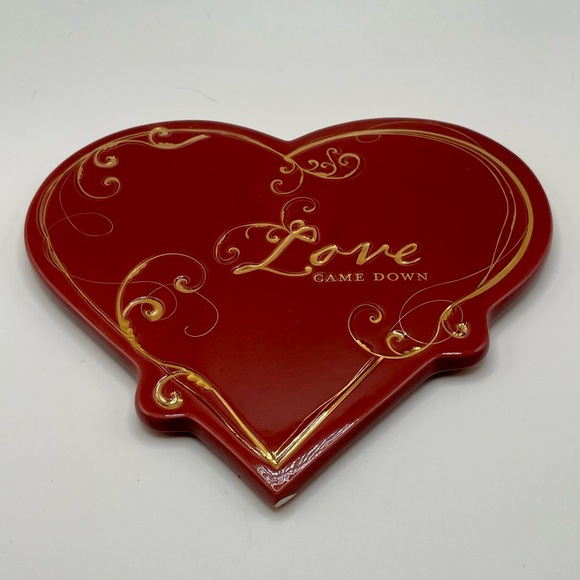Red Heart-Shaped Love Trivet By DaySpring - Picture 2 of 5